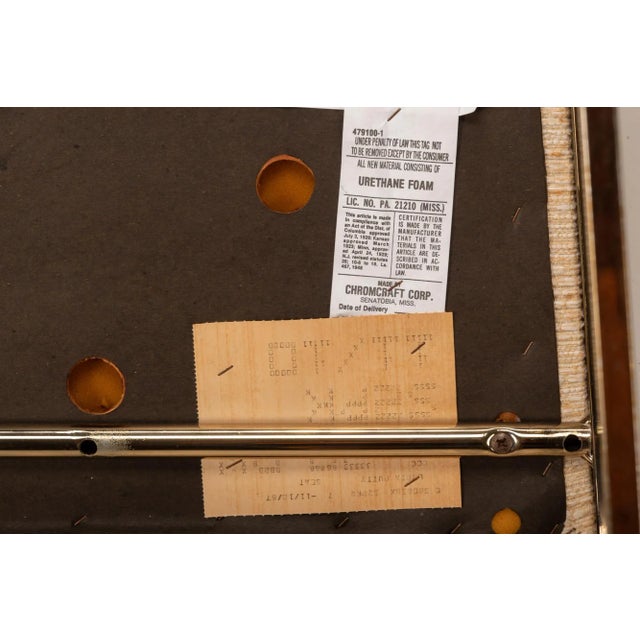 Metal 1987 Vintage Chromcraft Brass High Back Dining Chairs - Set of 6 For Sale - Image 7 of 12