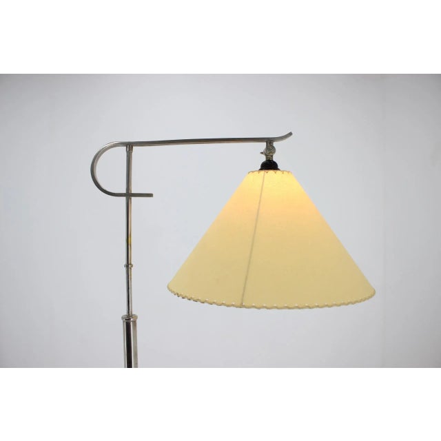 Bauhaus Functionalist Bauhaus Chrome Adjustable Floor Lamp, 1930s For Sale - Image 3 of 8