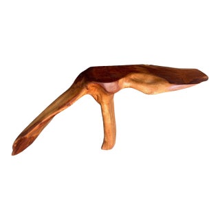 Andrianna Shamaris One of a Kind Mahogany Wood Console or Sculpture For Sale