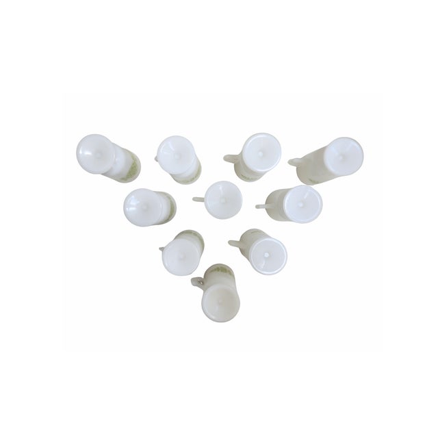 Glass Set of 10 Glasbake Milk Glass Irish Coffee Mugs – Vintage Pedestal Cups For Sale - Image 7 of 7