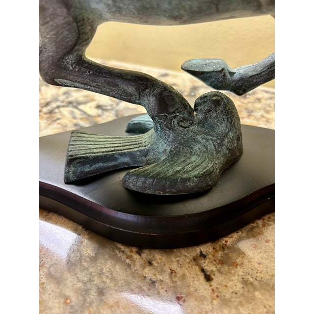 Replica of the Bronze Sculpture of ‘Flying/Galloping Horse of Gansu on Dragon/Swallow’, Han Dynasty For Sale In South Bend - Image 6 of 8