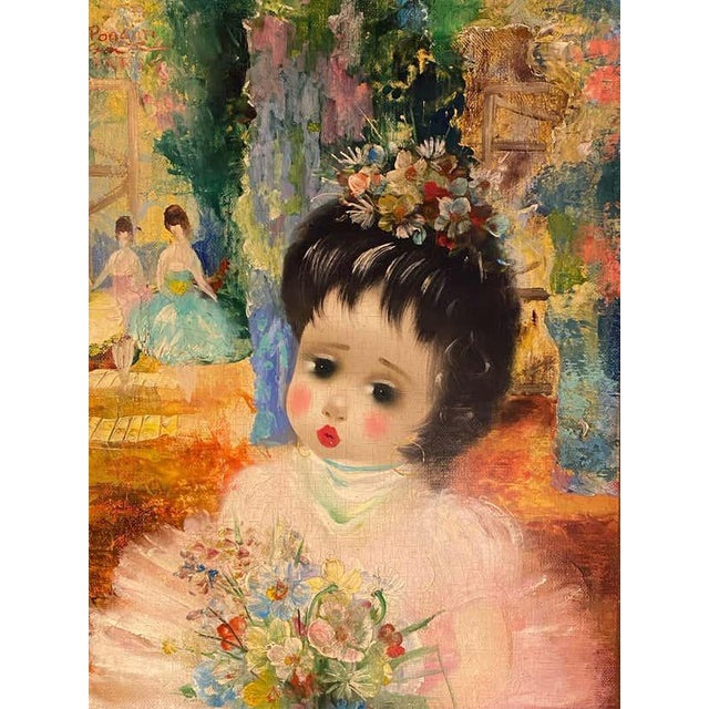 "Porcelain Doll in a Ballet Dream", Painting by Santini Poncini For Sale - Image 4 of 11