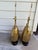 Gold 1960s E.F. Chapman Dorothy Draper Style Draped Brass Swan Lamps Pair For Sale - Image 8 of 10