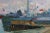 Modern Nikolajs Breikss, Port, Big Ship, 1964, Oil on Cardboard For Sale - Image 3 of 6