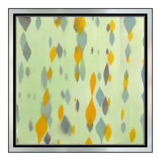 Late 20th Century Raining Blue and Yellow, Susan Dory For Sale