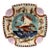 19th Century Square Majolica Mermaid Wall Plate Nimy Les Mons For Sale