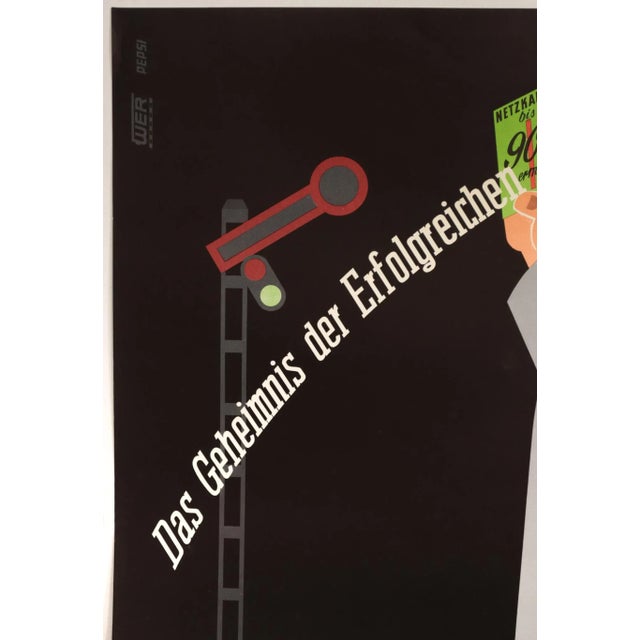 1953 German Railway Poster, Netzkarten Der Deutschen Bundesbahn (Maps of the German Railway) For Sale - Image 4 of 5