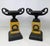 Grand Tour Pair of 19th Century French Grand Tour Bronze & Sienna Marble Tazze For Sale - Image 3 of 8