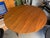 Eames Stellar Works Ren Round Walnut Dining Table + Herman Miller Eames Fiberglass Wood Dowel Chairs For Sale - Image 4 of 13