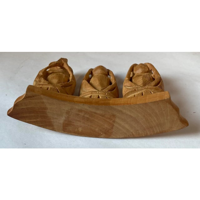Vintage Hand Carved Monkey Sculpture For Sale In Dallas - Image 6 of 8