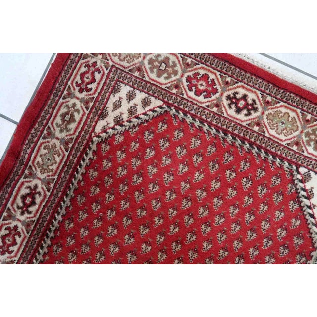 Textile 1970s Handmade Vintage Indian Seraband Rug 3' X 5.2' For Sale - Image 7 of 12