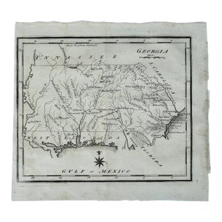 Map of Georgia & West Florida by Joseph Scott, 1795 (Unframed) For Sale
