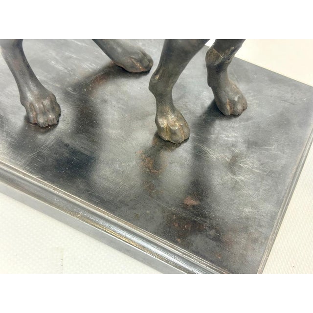 French Cast Iron Greyhound Figurine, 1900s For Sale - Image 10 of 17