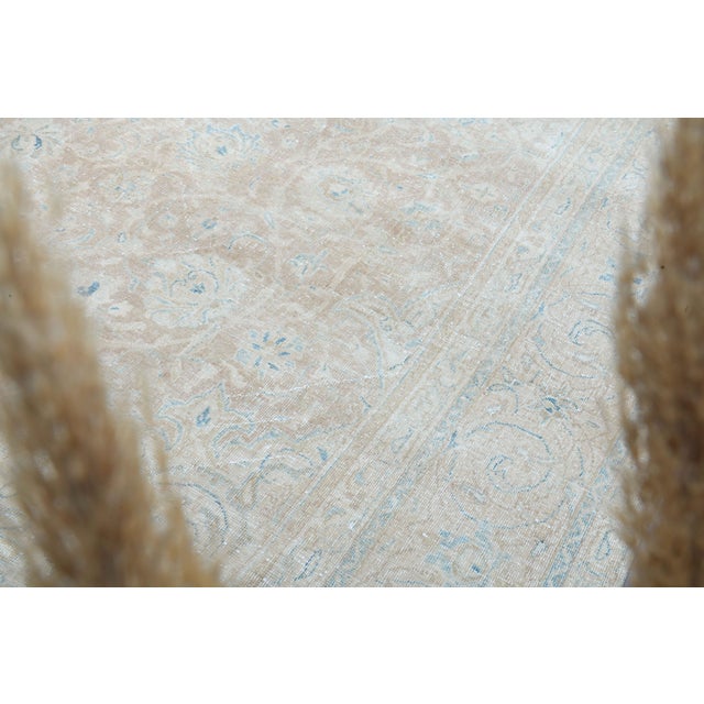 1970s Vintage Persian Handmade Wool Cotton Beige Area Rug For Sale - Image 11 of 11