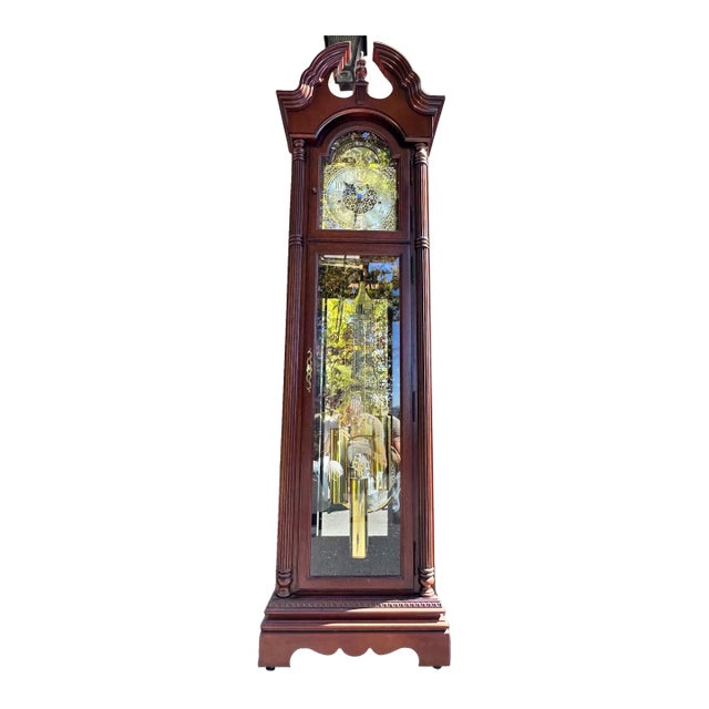 Timeless Elegance: Howard Miller Grandfather Clock Model 610-496 For Sale