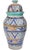 Moroccan Early 20th Century Handmade Colorful Moroccan Ceramic-Art Lidded Vase For Sale - Image 3 of 12