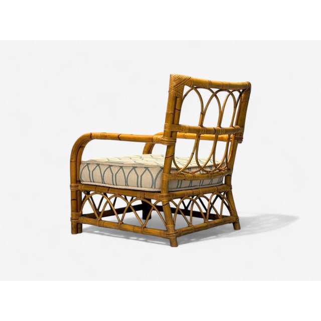 Bielecky Brothers, Modern, Single Lounge Chair, Cane, Bamboo, Usa, 21st C. For Sale - Image 9 of 12
