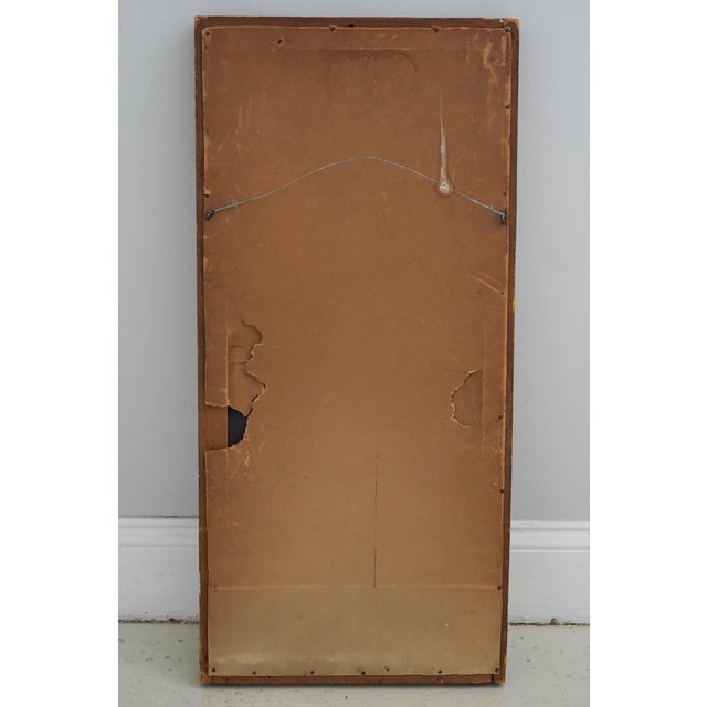 Antique Reverse Painted Hanging Wall Mirror For Sale - Image 10 of 10