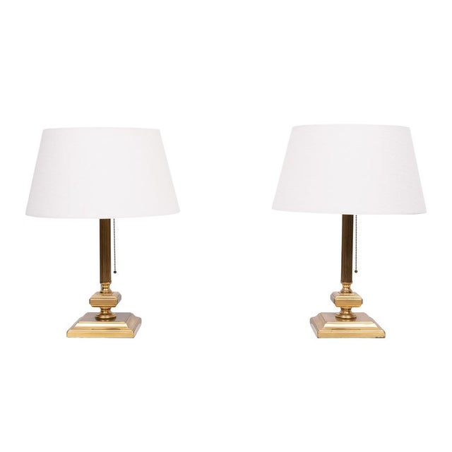Brass Table Lamps from Herda, 1970s, Set of 2 For Sale - Image 11 of 11