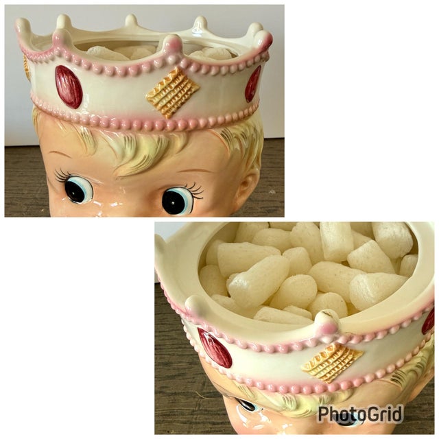 Rare - Ucagco "Prince Boy" Ceramic Cookie Jar Japan Vintage MCM For Sale - Image 12 of 12