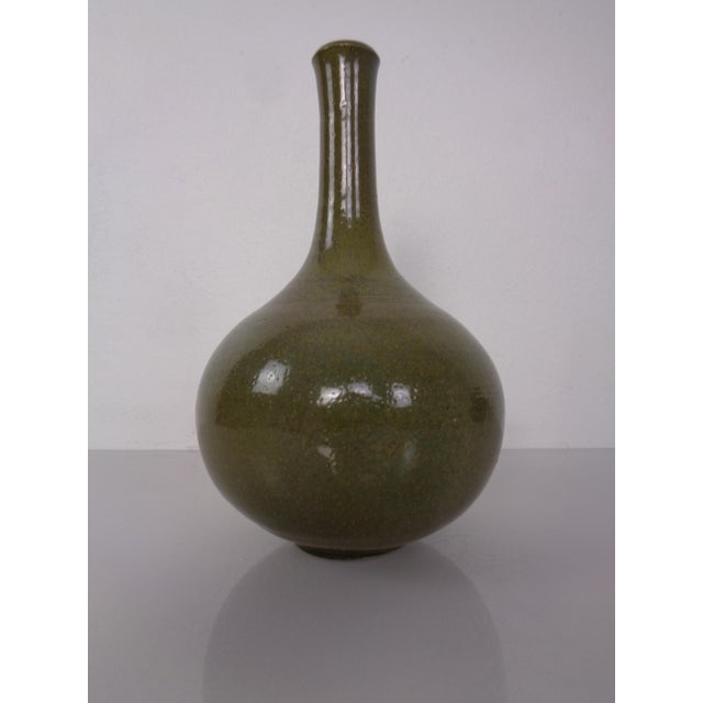 Minimalist Studio Ceramic Vase by Mathies Schwarze, Germany, 1960s For Sale - Image 4 of 14