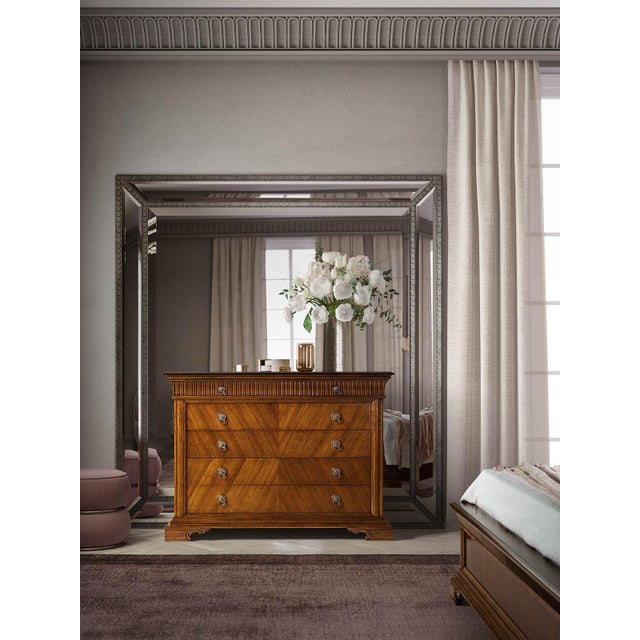 Italian Belmont Walnut Chest For Sale - Image 3 of 4