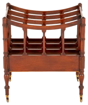 Regency Canterbury Book Stand in Mahogany