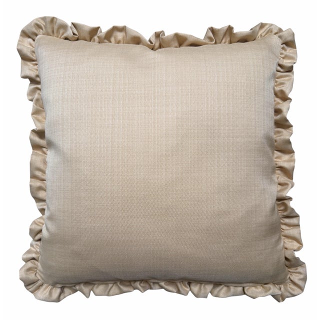 Priced each. Scalamandre Chinoiserie Toile Silk Down Pillow