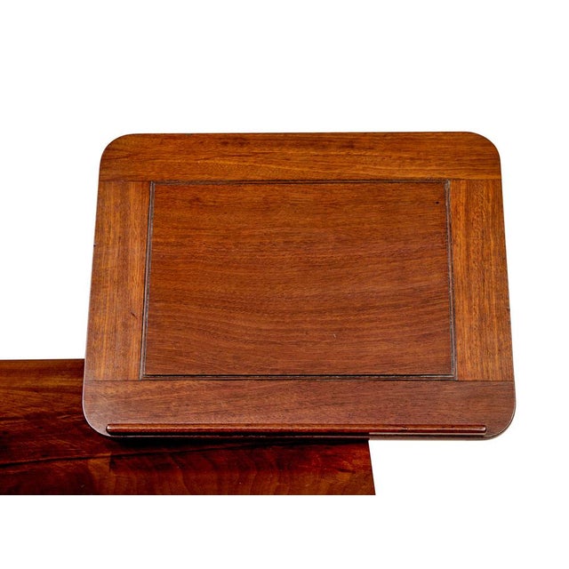 Antique Writing Table with Folio Stand, 1860 For Sale - Image 10 of 11