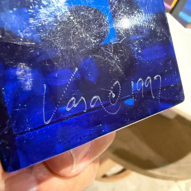 Vasa Mihich Acrylic Cube Sculptures Mid Century Post Modern For Sale - Image 9 of 12