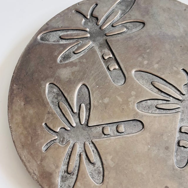 Late 20th Century Vintage Metal Dragonfly Trivet by Copco For Sale - Image 5 of 8