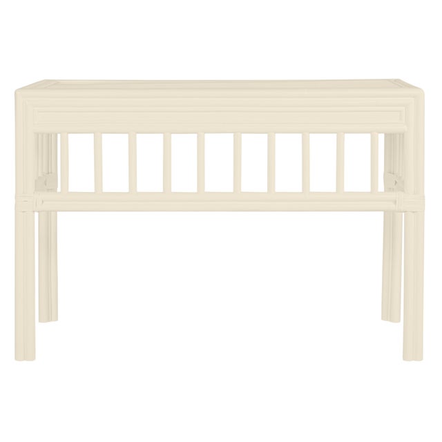 Chinoiserie David Francis Furniture for Chairish Colony Desk, Navajo White For Sale - Image 3 of 4