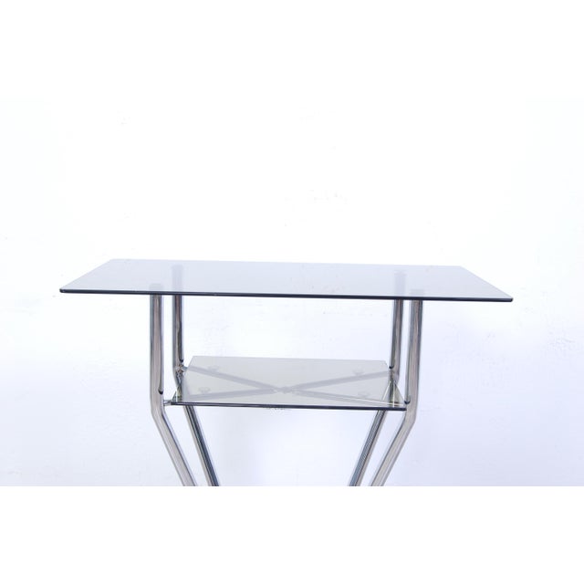 1970s Console Table in Steel and Marble, 1970s For Sale - Image 5 of 15