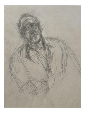 Alberto Giacometti, Portrait of Jean Genet, 1954, Lithograph