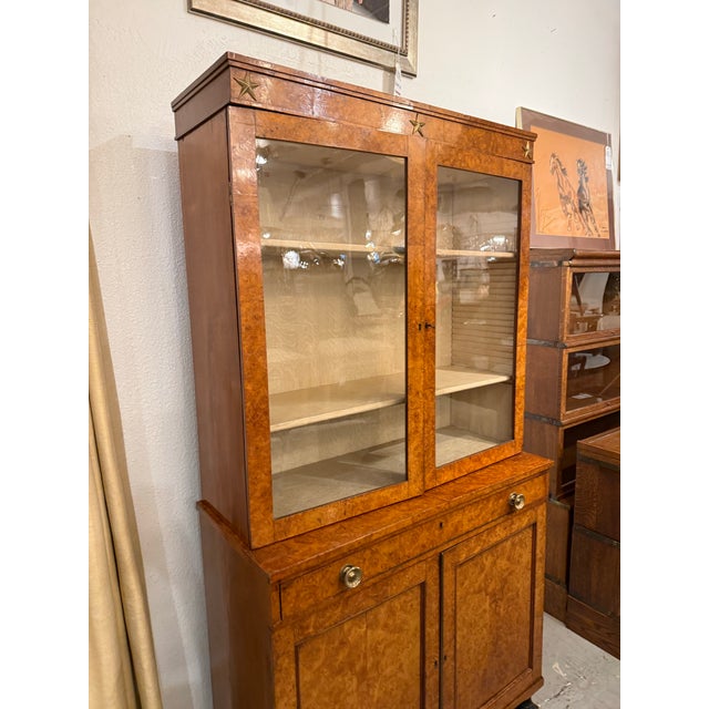 Antique Burl Wood Bookcase/Cabinet, Circa 1815 For Sale - Image 11 of 12