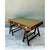 Campaign Vintage Wood and Leather Campaign Desk For Sale - Image 3 of 12