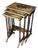 Circa 1900 English Edwardian Nest of Three Lacquer Tables For Sale