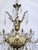 1920's Ornate Bronze Chandelier With Crystal Pendant For Sale - Image 4 of 11