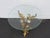 Hollywood Regency Floral and Gold Painted Finish Glass Top Coffee Table 6646 For Sale - Image 14 of 15