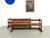Vintage Oak Community Benches, 1950s, Set of 2 For Sale - Image 3 of 18