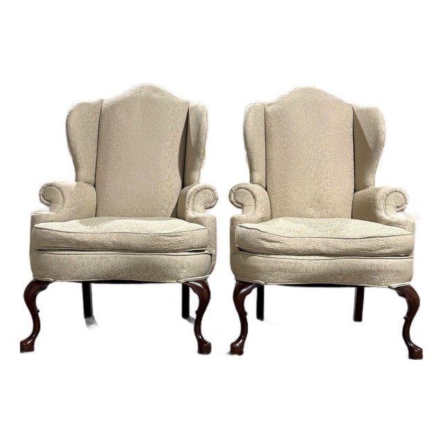 Pair of Pennsylvania House Wingback Chairs For Sale