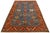 Blue 8 X 14 Contemporary Serapi-Style Blue Wool Rug Featuring a Floral Design For Sale - Image 8 of 10