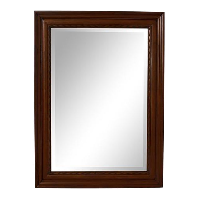 Henkel Harris Model H-8 Beveled Glass Mahogany Mirror For Sale