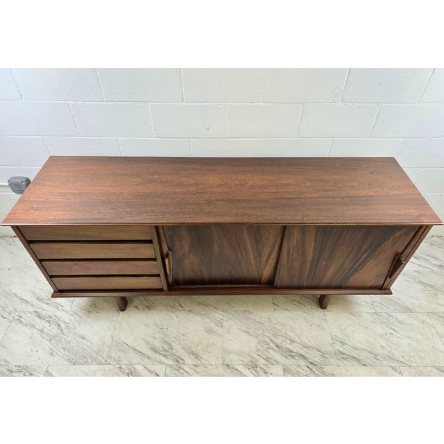 1950s Danish Modern Credenza in the Manner of Gunni Omann For Sale - Image 9 of 12