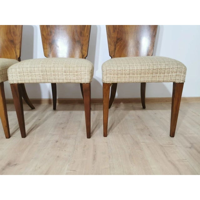 Art Deco Dining Chairs by Jindrich Halabala, Set of 4 For Sale - Image 9 of 18