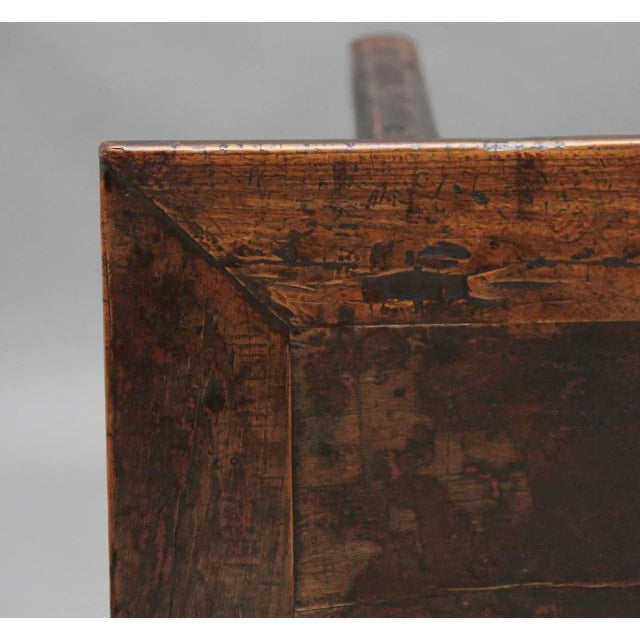 Brown 19th Century Chinese Elm Side Table, 1880s For Sale - Image 8 of 10