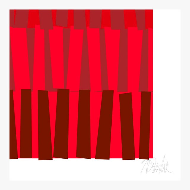 Not Yet Made - Made To Order Color Rhythm in Red Fine Art Print 16" X 20" by Liz Roache For Sale - Image 5 of 6