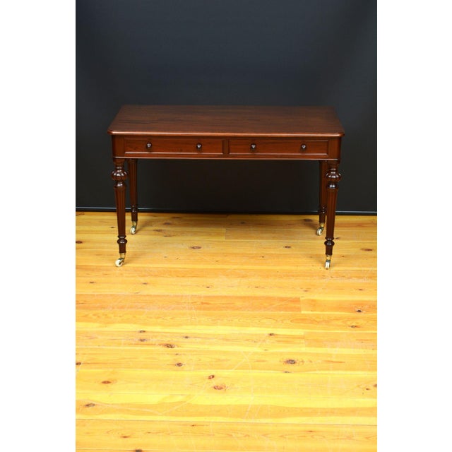 Victorian Mahogany Writing Desk or Dressing Table, in Good conditions. Designed before 1890 This piece has an attribution...