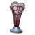 Vintage 1920s Ruby Crystal Red Vase For Sale