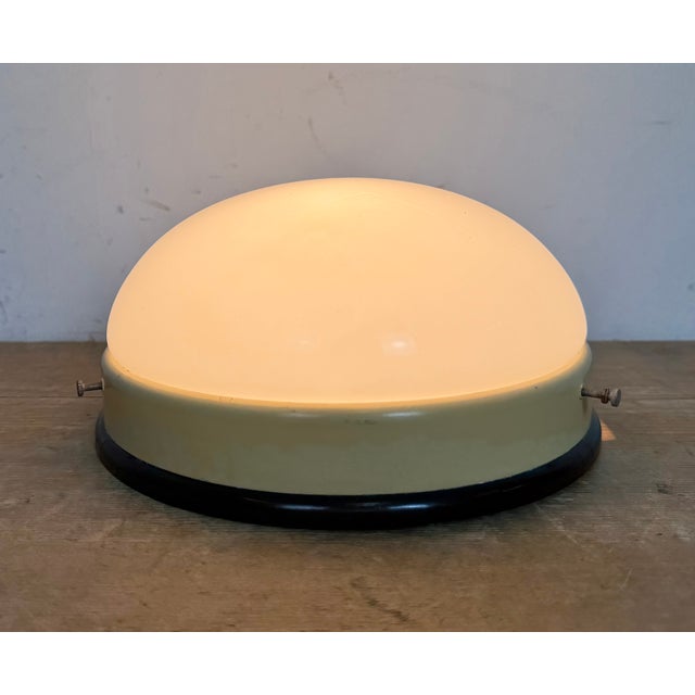 Industrial Bakelite Wall Light with Milk Glass, 1950s For Sale - Image 10 of 12